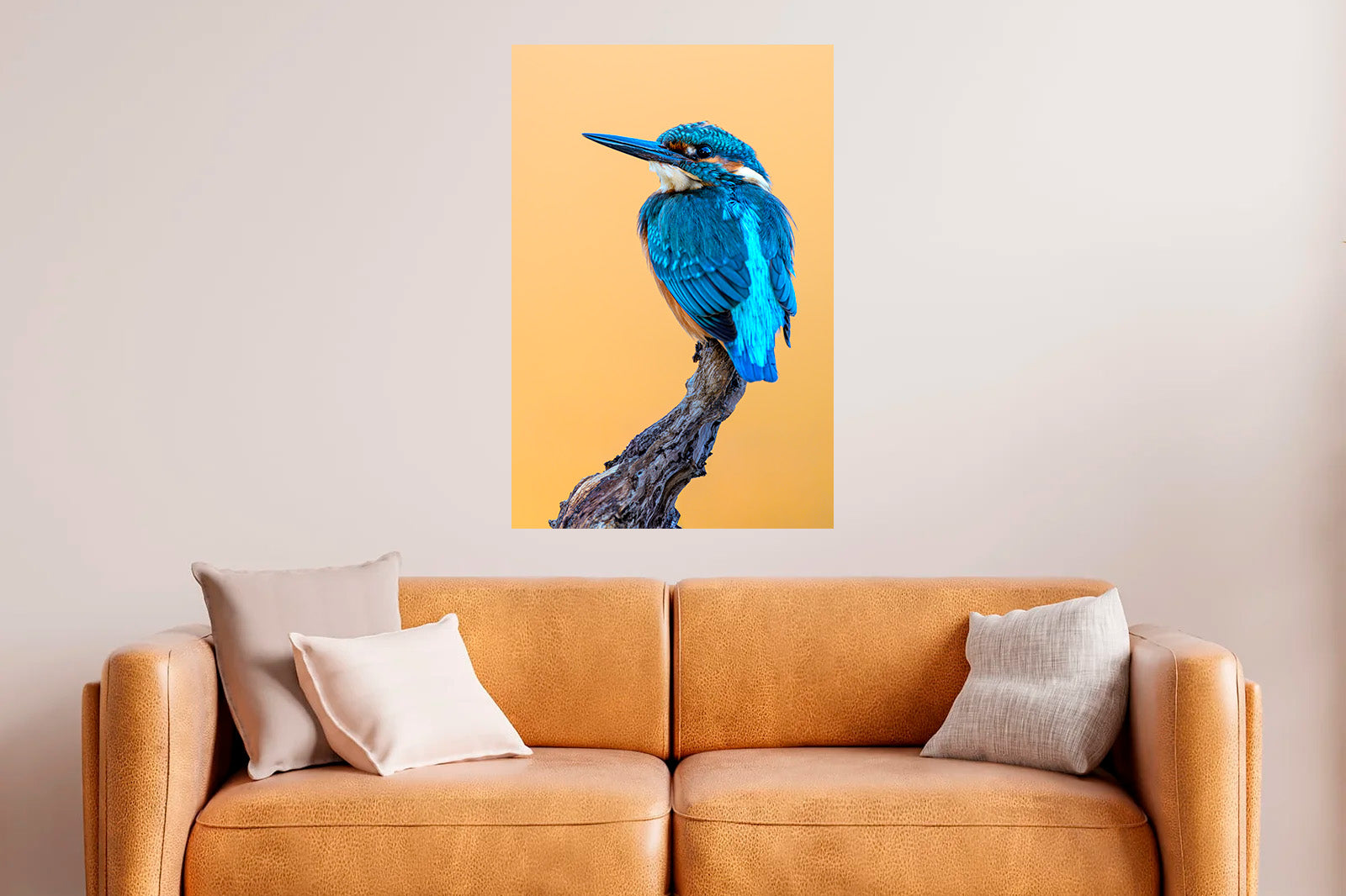 Martín pescador en posadero